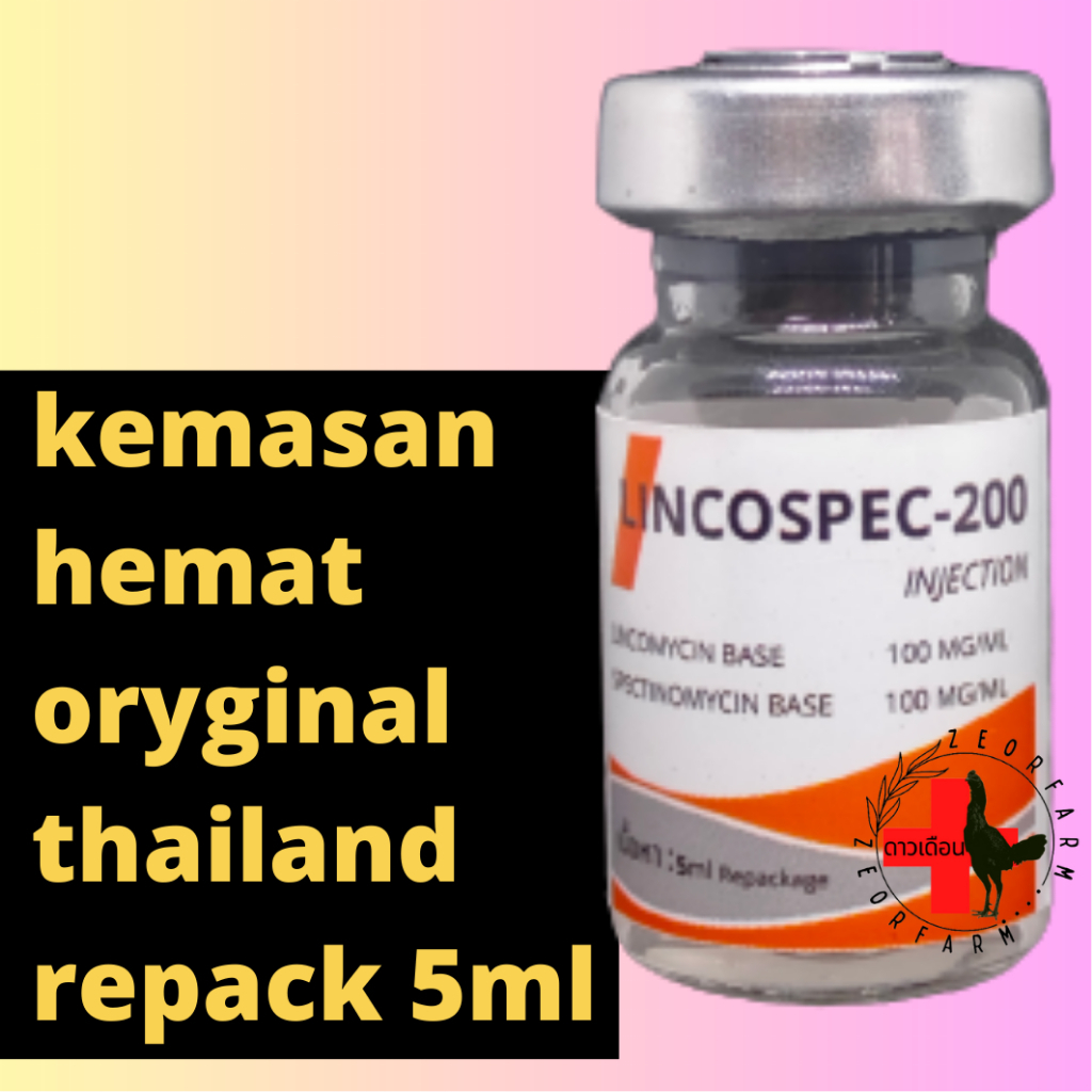 obat ayam gejala aratan sakit parah lincospec thailand repackage 5ml zeorfarm