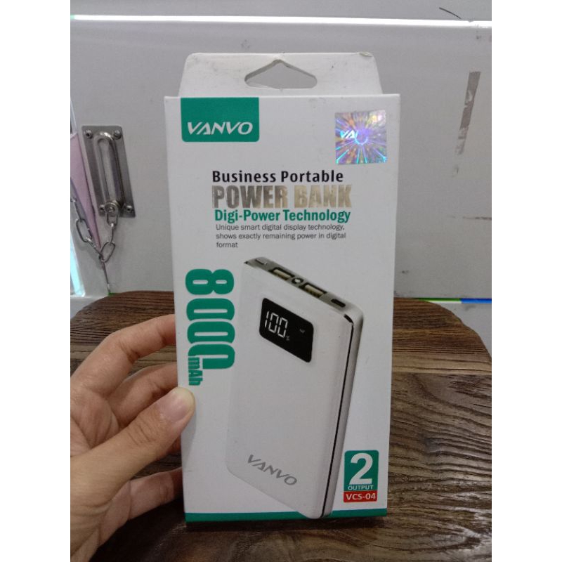 POWERBANK VANVO VCS-04 8000mAh DIGITAL ORIGINAL