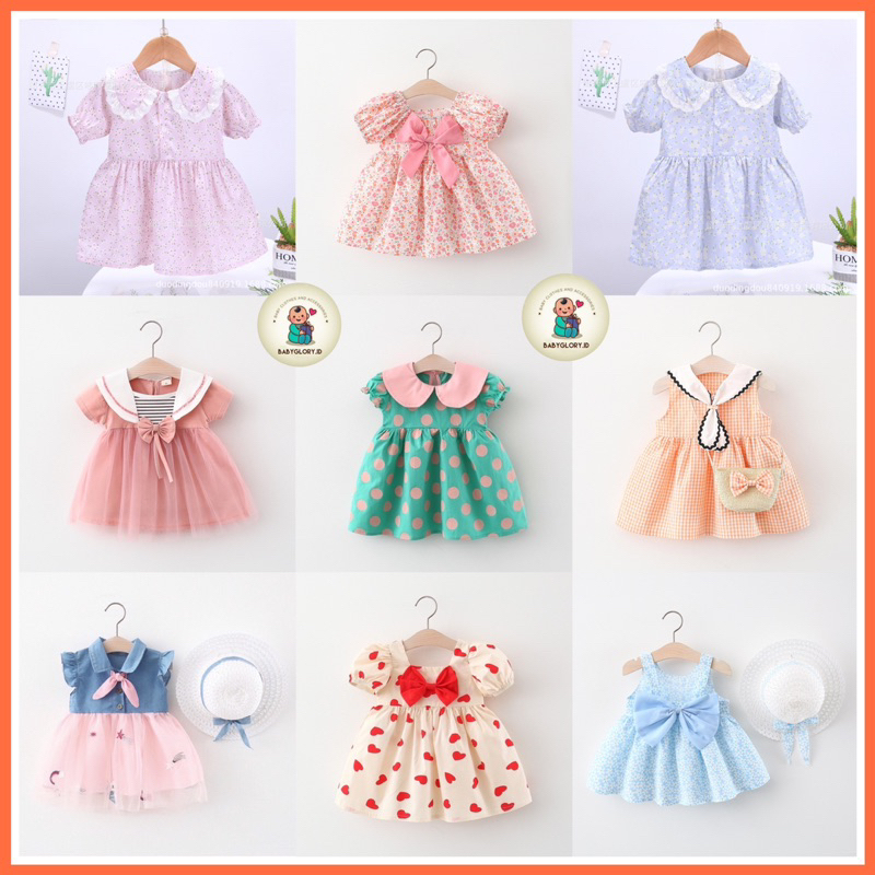 Babyglory.id✨ Dress Korea Anak Import / Dress Anak Perempuan Cewek / Dress Anak Pesta