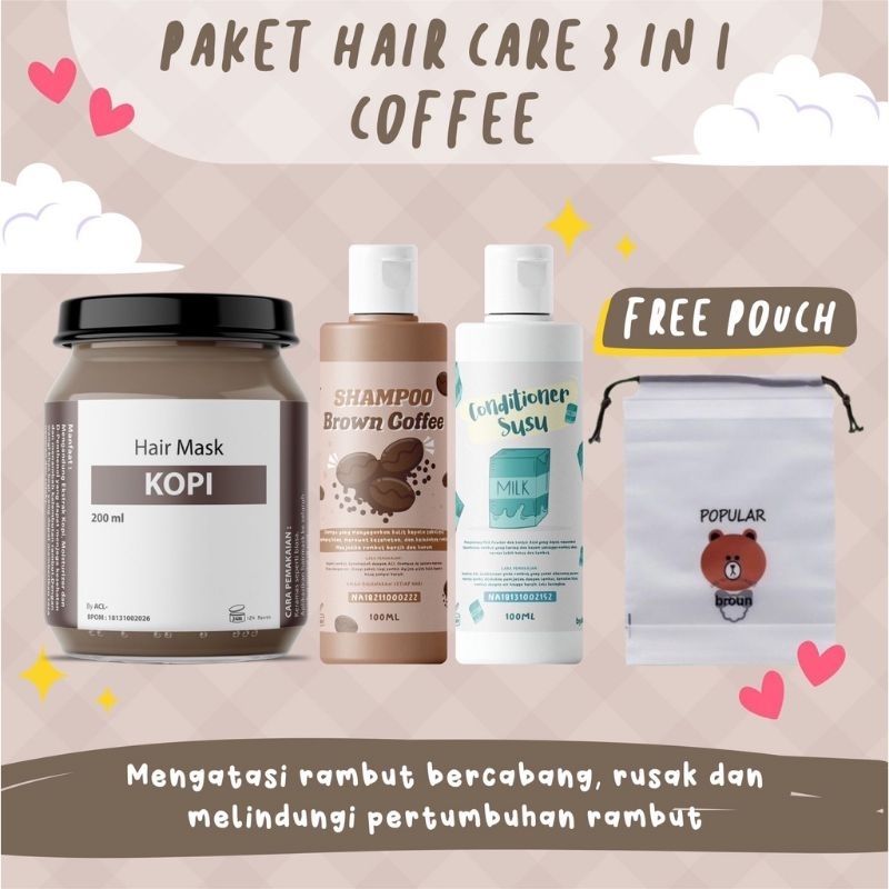 [BPOM] PAKET HAIR CARE 3IN1 FREE POUCH | HAMPERS HAIR MASK | Hampers Wanita Hampers Cewek Hampers Ultah Hampers Wedding Hampers Anniversary Kado Ultah Kado Wanita Kado Cewek Hadiah Ultah Hadiah Wanita Hadiah Cewek Gift Box paket hair care