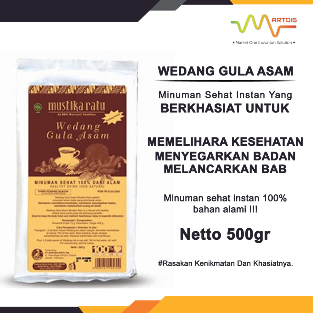 

Mustika Ratu Wedang Gula Asam 500gr