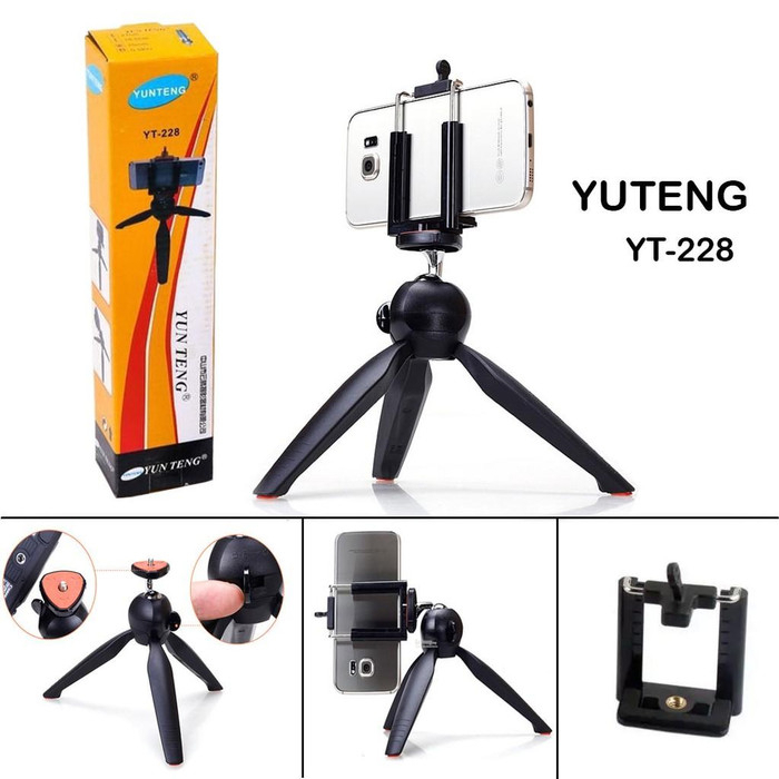 TUKUYU-Tripod Mini Yunteng + Holder U YT-228 / YT 228