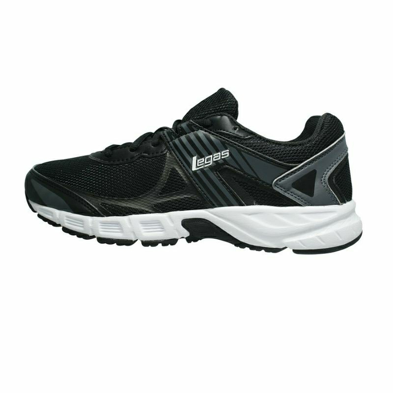Sepatu League Legas Iron LA M Black Running Shoes Cowo Cewe Sneakers Pria Wanita Sepatu Sekolah Hita