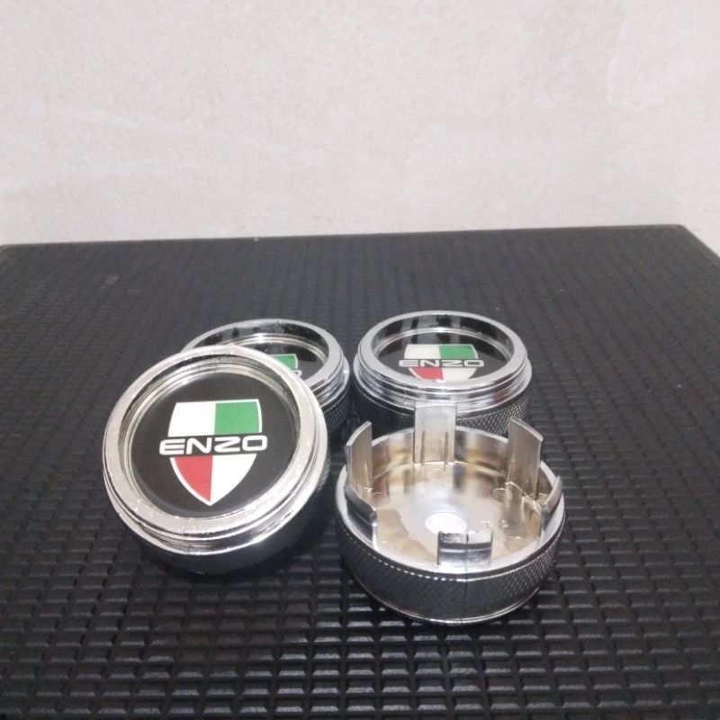 Dop Roda Tutup Velg Roda Racing/Variasi Tabung Chrome Diameter 6cm Harga Set(ENZO)