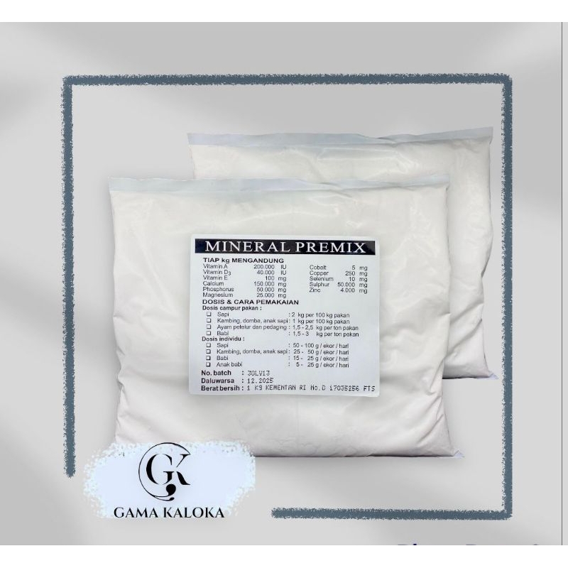 Mineral Premix TMC 1 kg Sapi Kambing (Mineral Multivitamin AD3E)