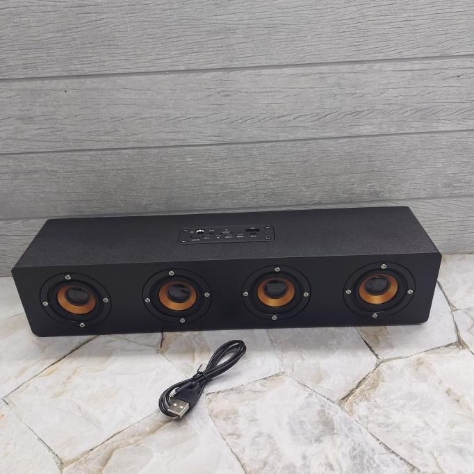 Soundbar Fleco F-422 Speaker Wireless theater audio, Stereo subwoofer support TWS Speaker Portable | Speaker Soundbar Portable Fleco F-422 Radio/Mp3/Usb Suara Extra Bass | FMS