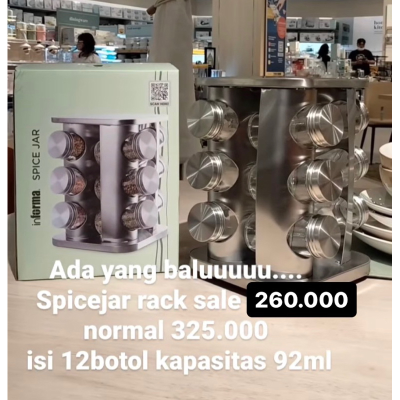 Wadah bumbu putar / spice jar putar / tempat bumbu putar