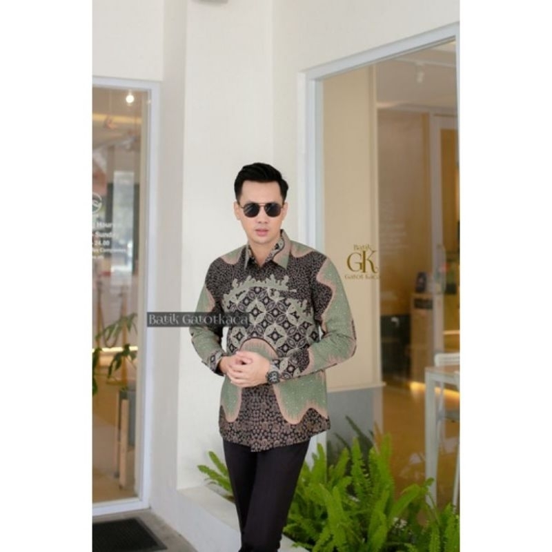 KEMEJA BATIK MODERN SLIMFIT PANJANG BAHUN KATUN HALUS FULL FURING HALUS