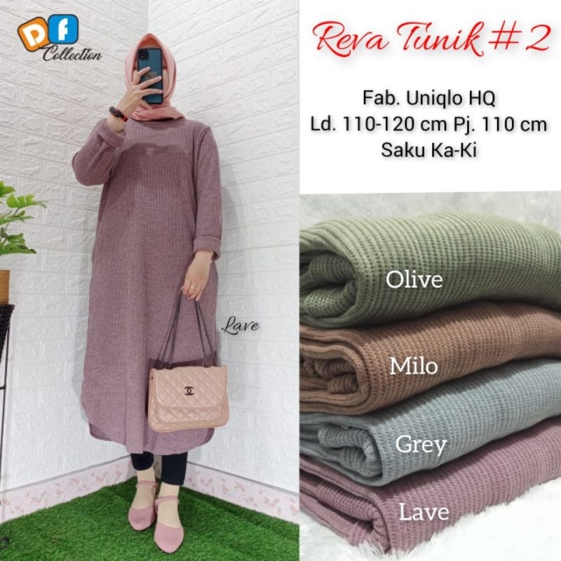 ATASAN TUNIK JUMBO/REVA TUNIK WANITA UNIQLO HQ JUMBO LD 120 CM FIT XXL