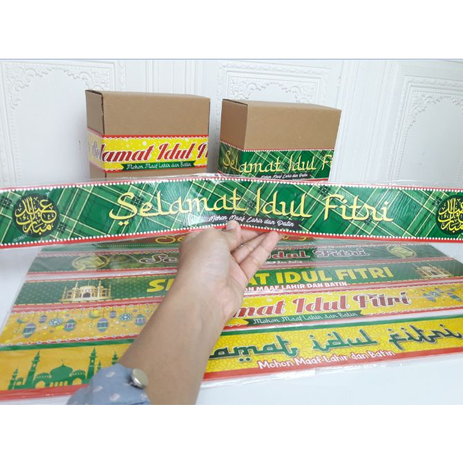 paper belt lebaran / paper belt idul fitri / paperbelt hampers / label hampers