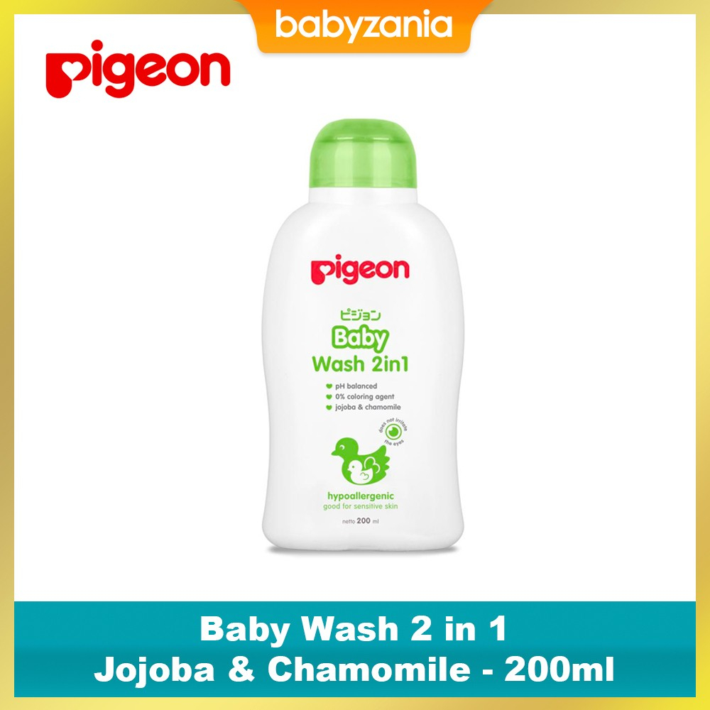 Pigeon Baby Wash 2 in 1 jojoba &amp; Chamomile Shampo &amp; Sabun Bayi - 200ml