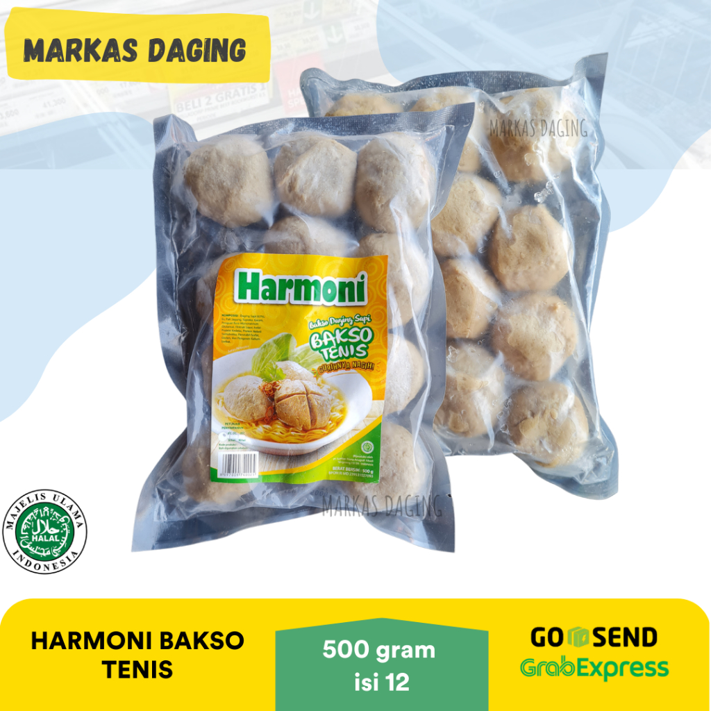 BAKSO TENIS HARMONI 500GR BASO DAGING SAPI HALAL