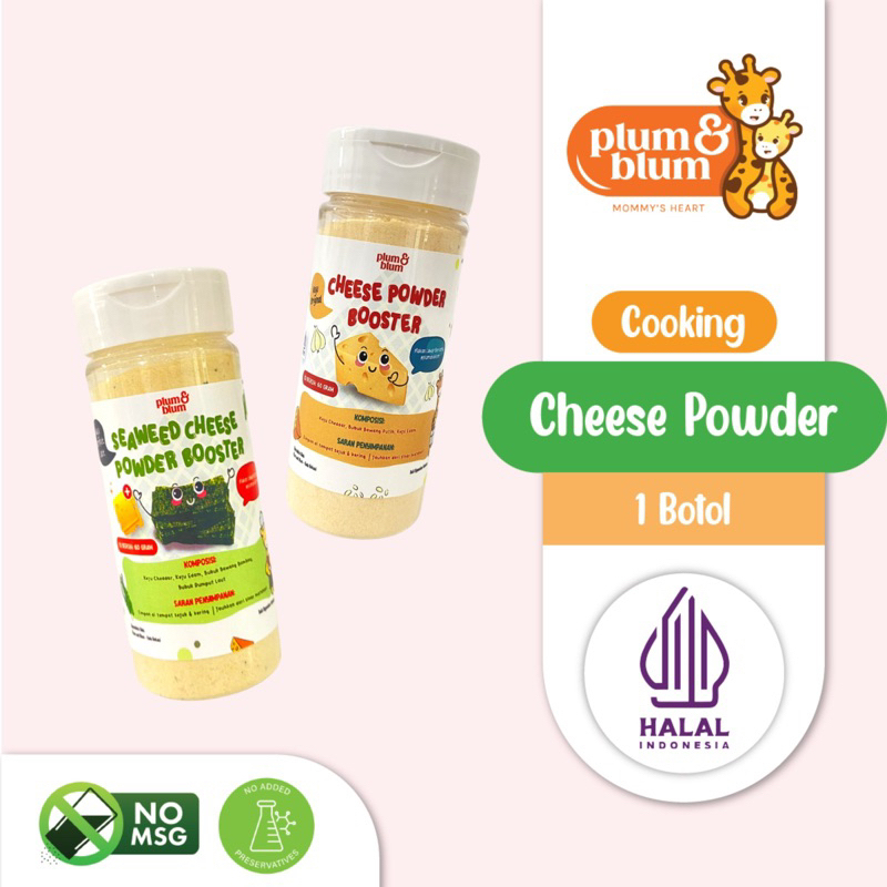 Plum &amp; Blum Baby Cheese Powder Keju Bubuk Mpasi Cheddar - 60 gram