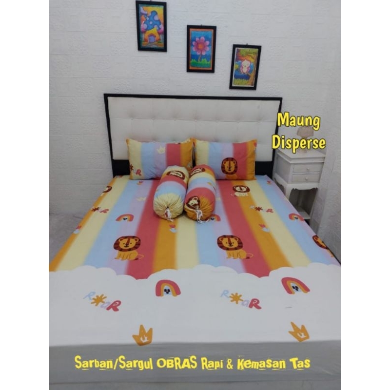 sprei anak motif lion/harimau sprei homemade New