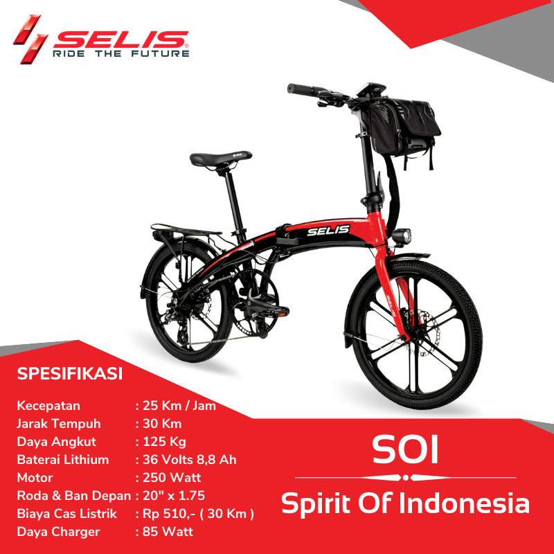 Sepeda Listrik type Selis SOI / Sepeda Lipat SELIS