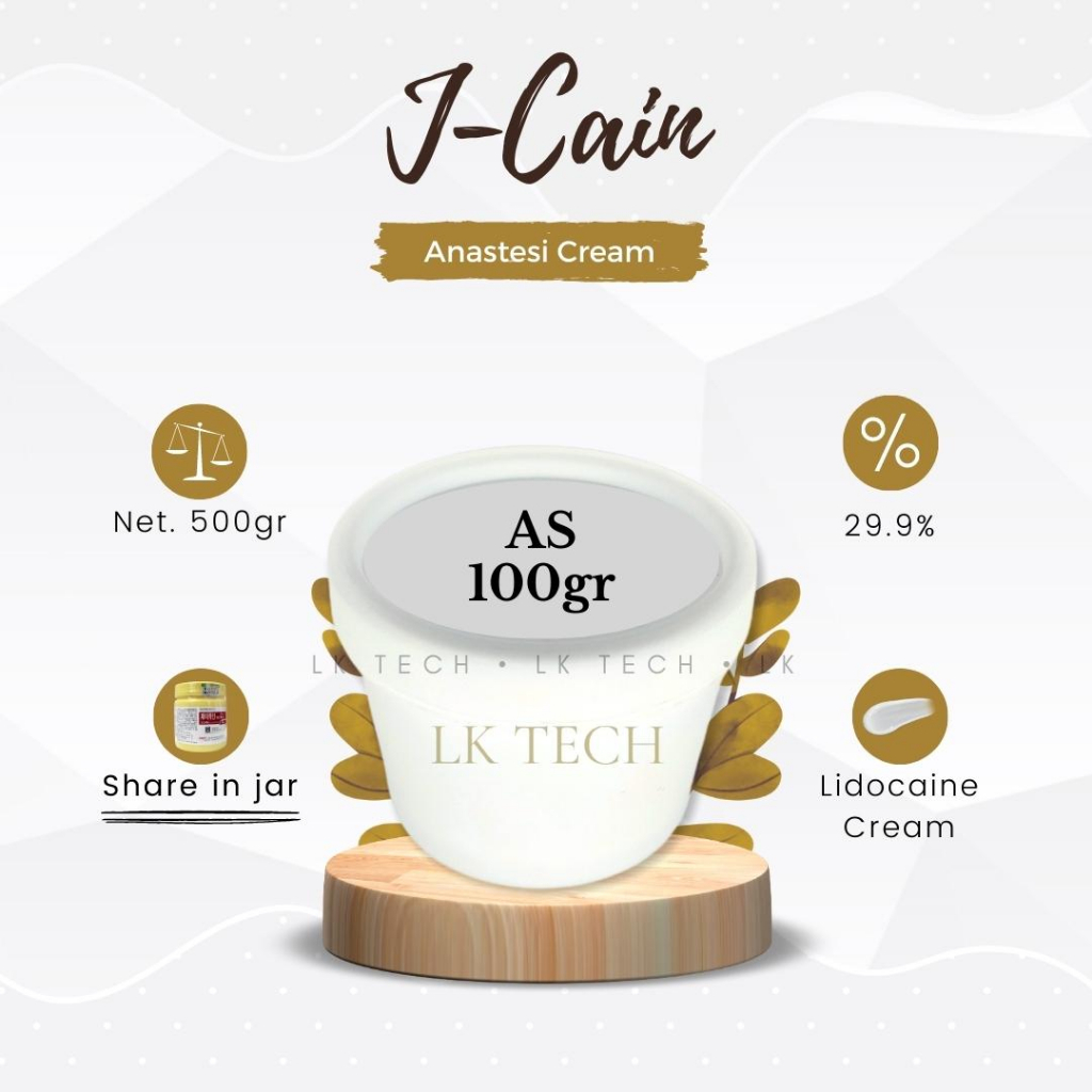 cream anastesi jcain 100 gram 29,9 persen lidocaine lebih kebas