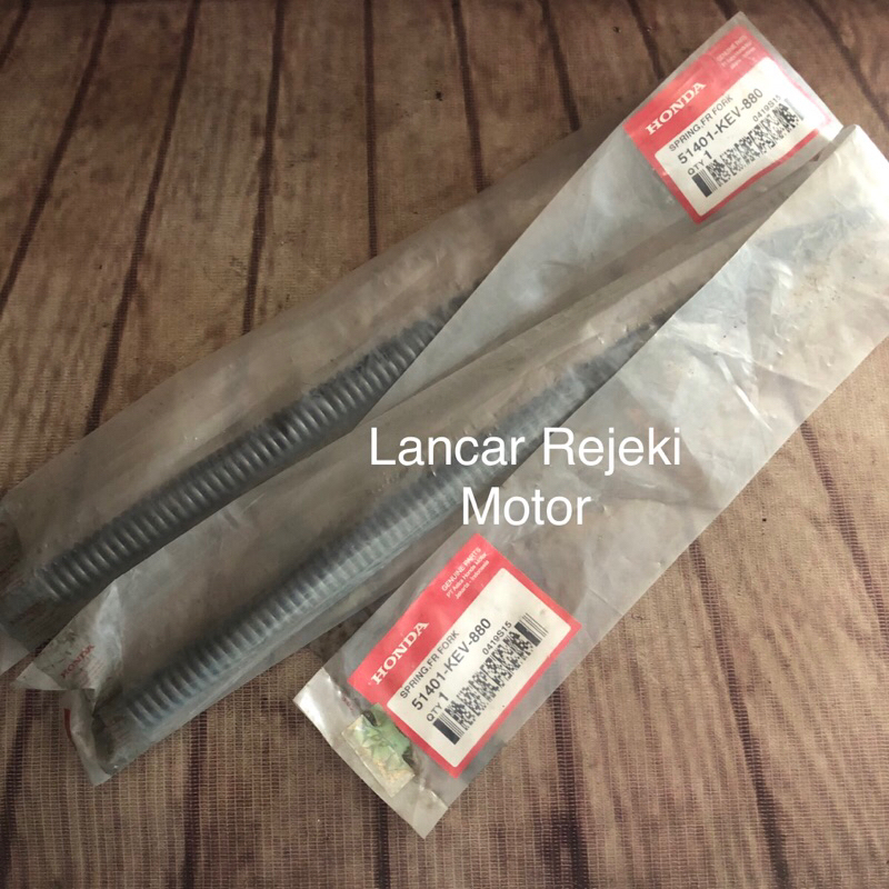 Sepasang Per Shock Depan Honda Supra & Supra Fit Original AHM