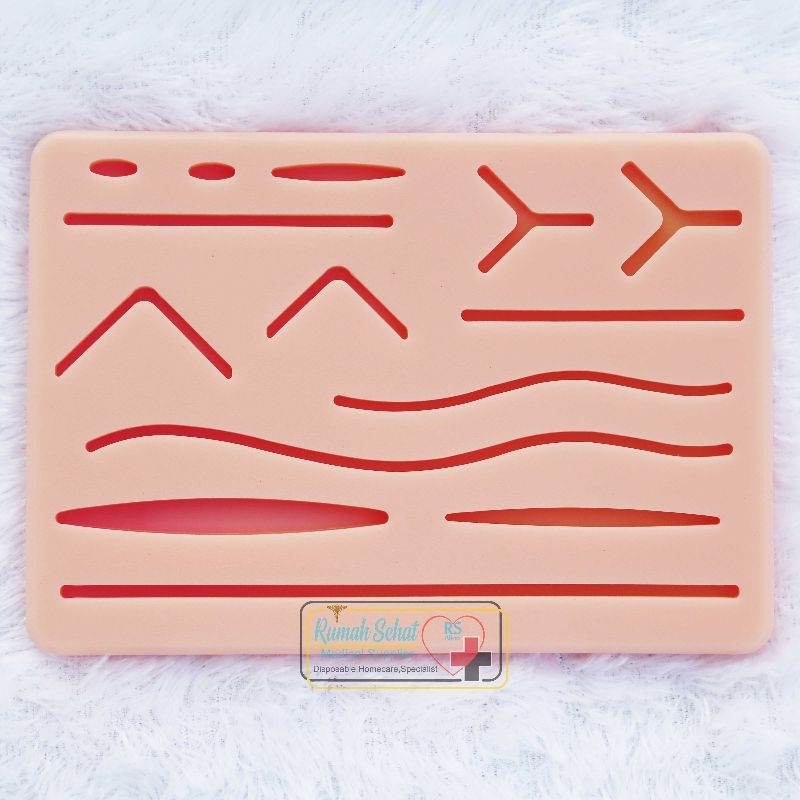 Hecting Pads Silicone Pad Suture Pad Hecting Pad Manekin Media Jahit Luka