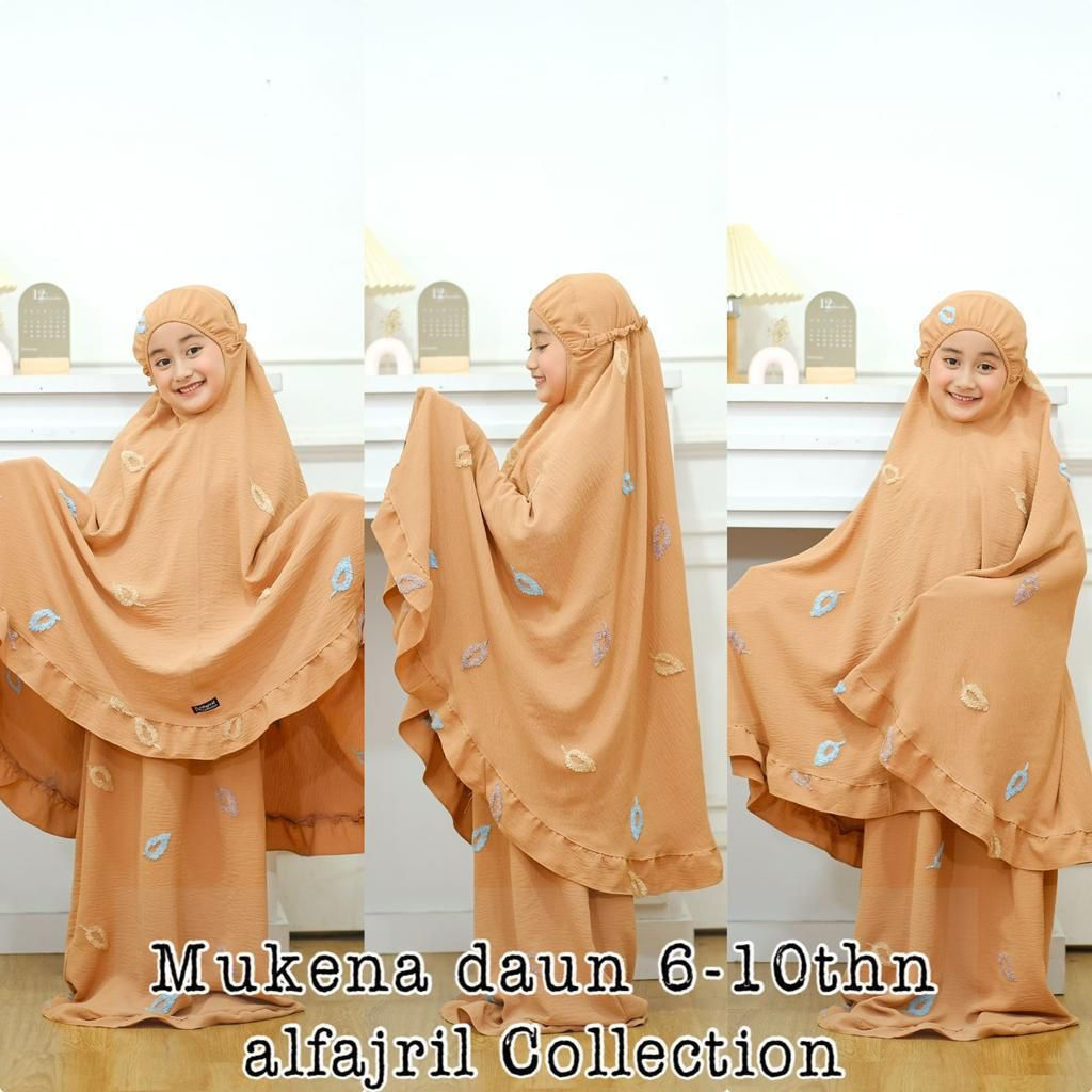 MUKENA ANAK CRINCLE 3D 6-8 TH ORI AL FAJRIL COLLECTION