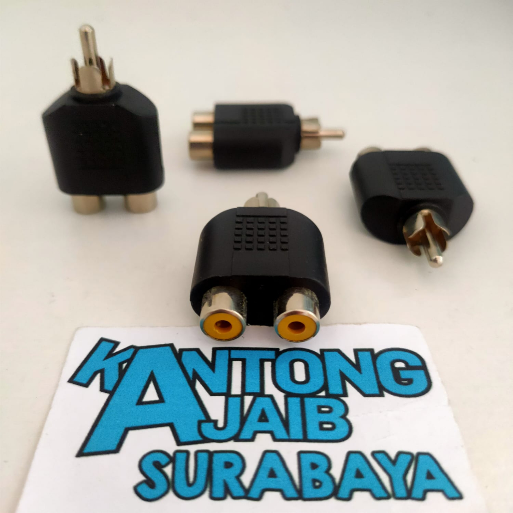 T Jack RCA Converter Jack RCA to 2 Cover RCA Y RCA Jack AV T RCA Spliter Jack Video 3557