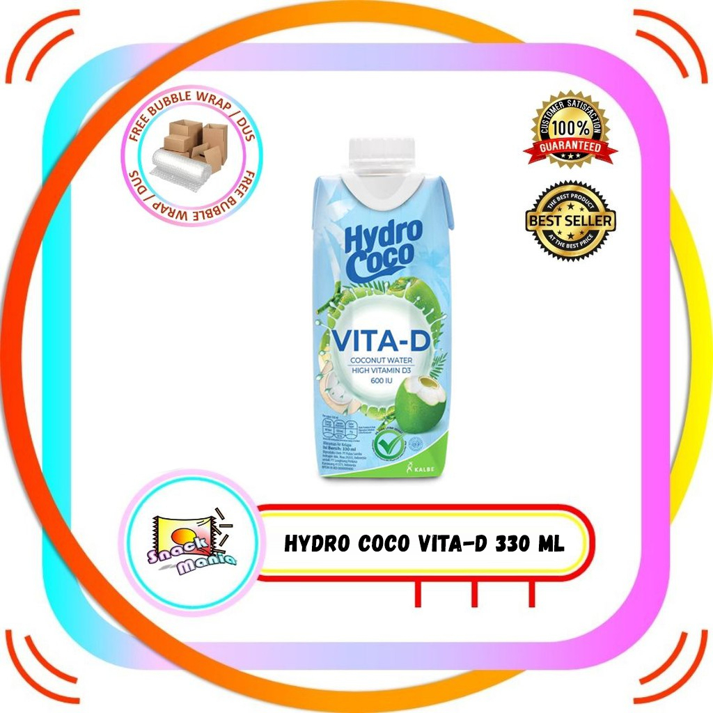 

Hydro Coco Air Kelapa VITA D 330 ml Hydrococo Coconut Water