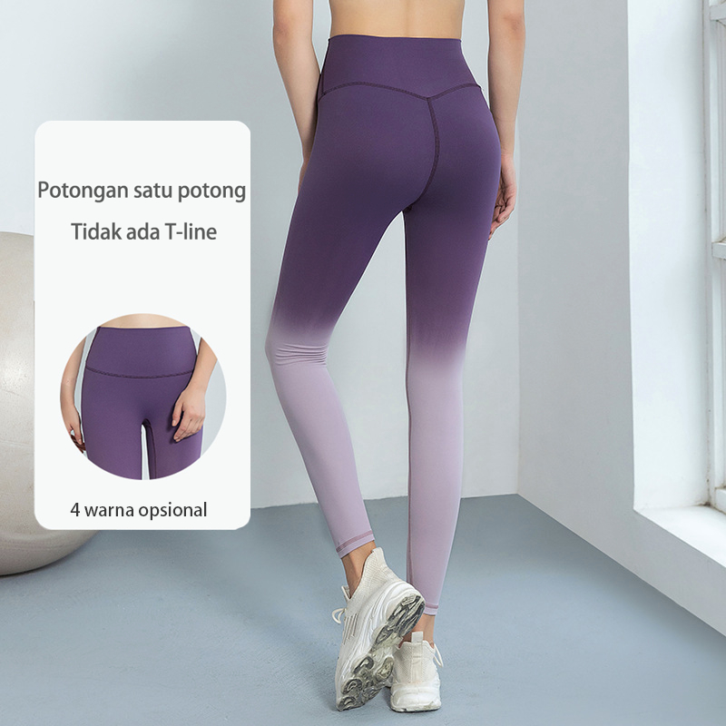 WiZi Legging Olahraga Celana Pinggang Tinggi  Yoga Wanita