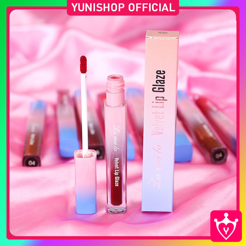 Lameila Silky Velvet Lip Gloss Glaze Moisturizing Liquid Lipstick Waterproof Long Lasting / TS-103