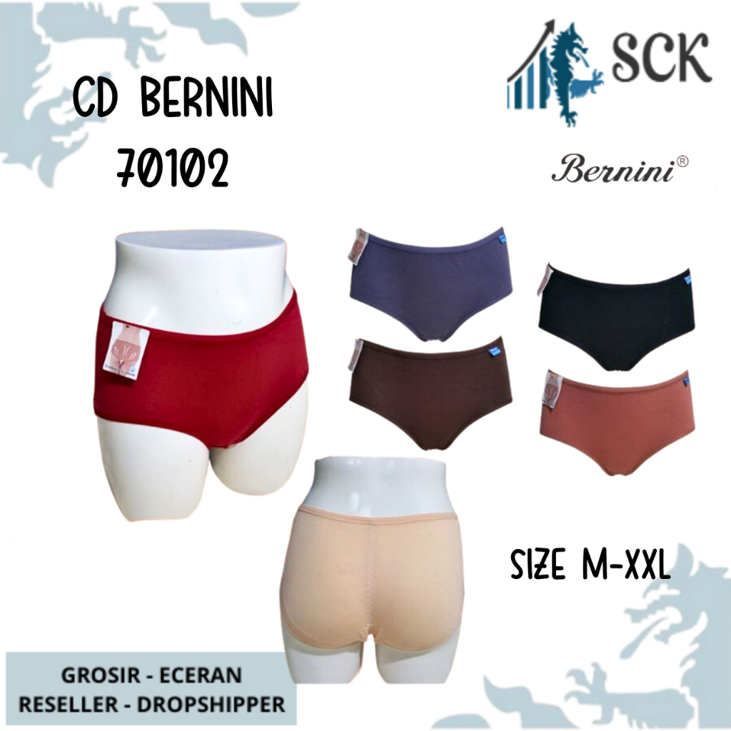 CD Wanita BERNINI 70102 KARET ELASTIS model Mini / Pakaian Dalam Seamless - sckmenwear GROSIR