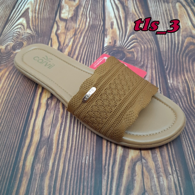 Sandal Carvil Wanita Nazira Alvena Ori 36-40 Sendal Flat Cewek