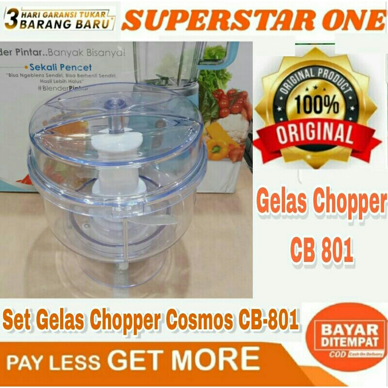 Gelas set Chopper Blender Cosmos Blenz CB-801 Chooper Cosmos CB801