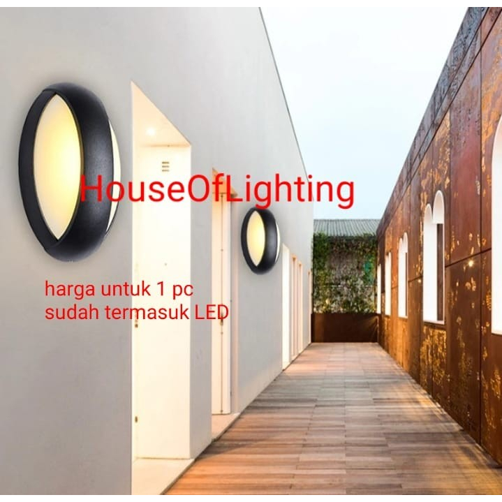 SL93 LAMPU DINDING OUTDOOR BALL ICE LED PAGAR WATERPROOF WALL LAMP