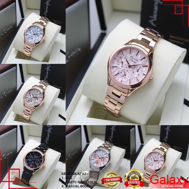 ALEXANDER CHRISTIE JAM TANGAN WANITA JAM TANGAN ORIGINAL JAM TANGAN ALEXANDRE CHRISTIE WANITA TERBAR