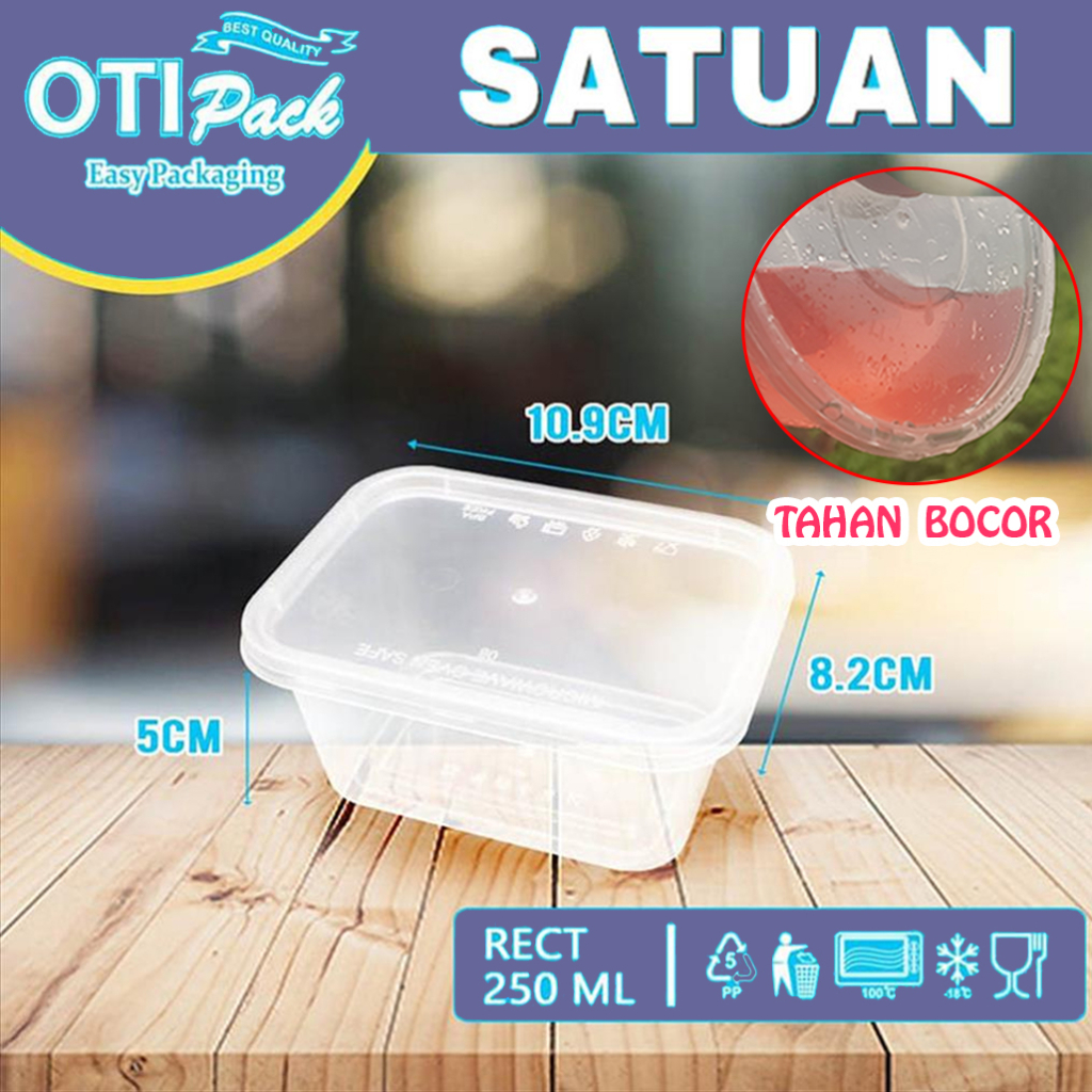 Thinwall Satuan/thinwall Kotak Makan 250ml Thinwall Otipack OTS250