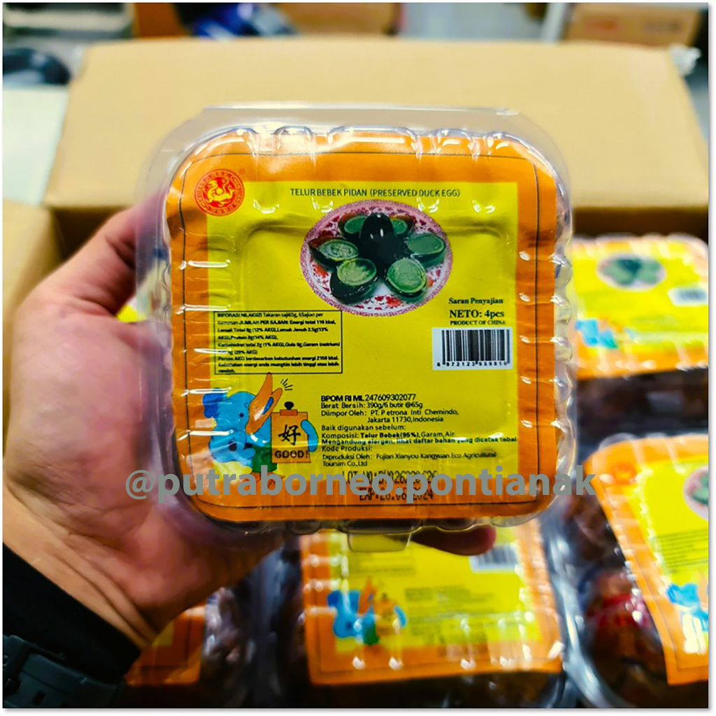 

Telur Pitan CLJ Isi 4 Butir / Telur Bitan / Telor Pitan / Telur Bebek Telor Bebek Lapis Lempung