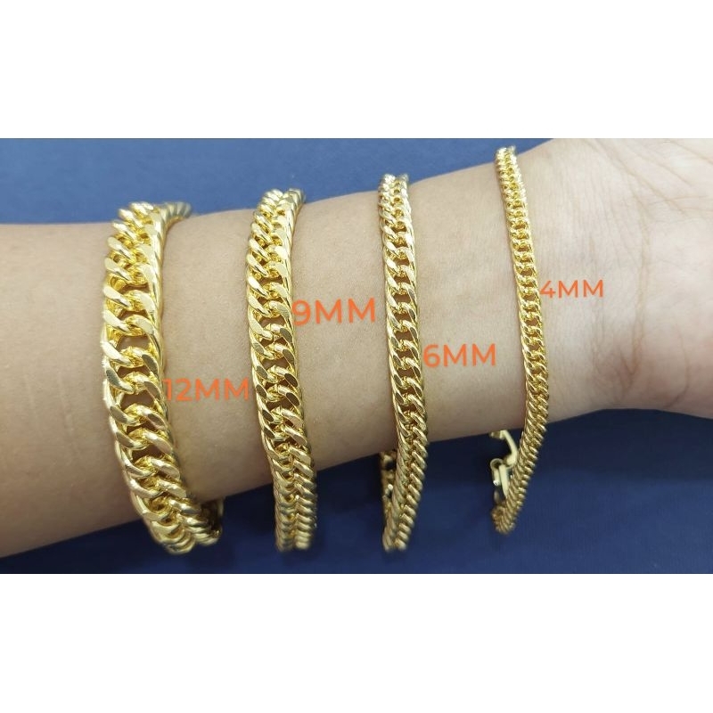 Fourfashion Gelang Xuping Rantai Polos Lapis Emas JX046