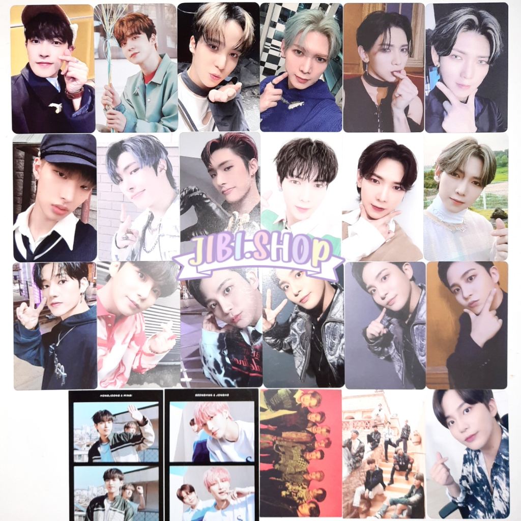 (photocard) ateez hongjoong yunho yeosang mingi wooyoung jongho official zero fever world movement s