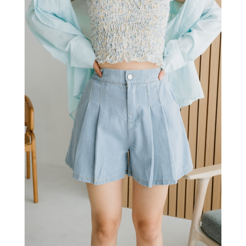 [ Keyclothingline ] Dolce Pants / Shorts Denim Wanita