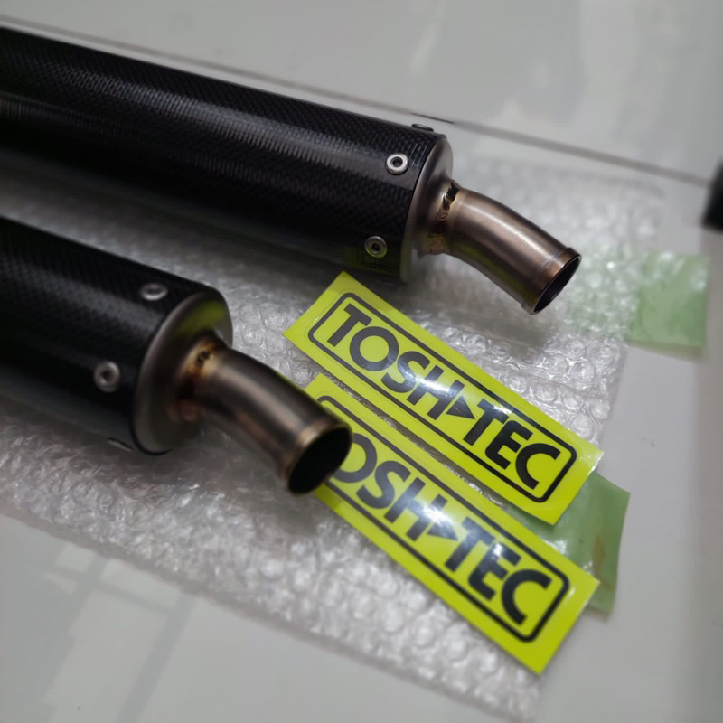 Knalpot Silincer Silencer ToshTec Tosh-Tec Carbon Titanium Original