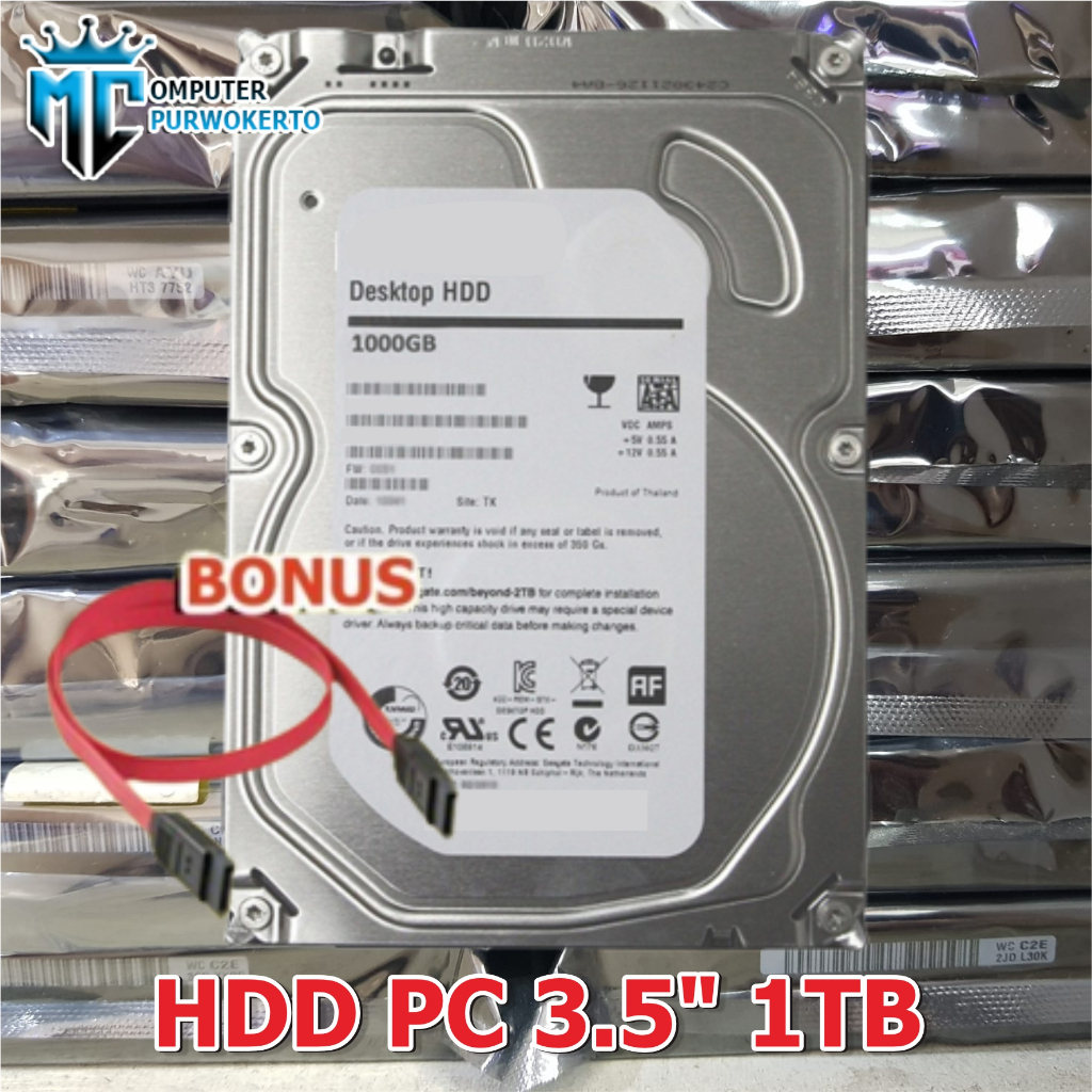 Harddisk Internal 1Tb Sata Seagate Garansi Murah