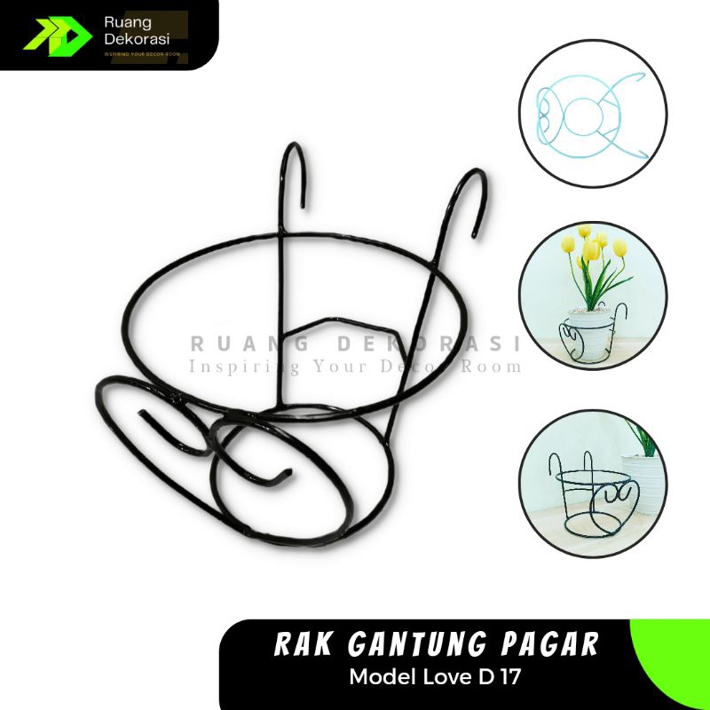 Rak Bunga Besi Gantung Rak Gantung Pagar Balkon Rak Pot Tanaman Hias Rak Bunga Besi Minimalis Rak Bu