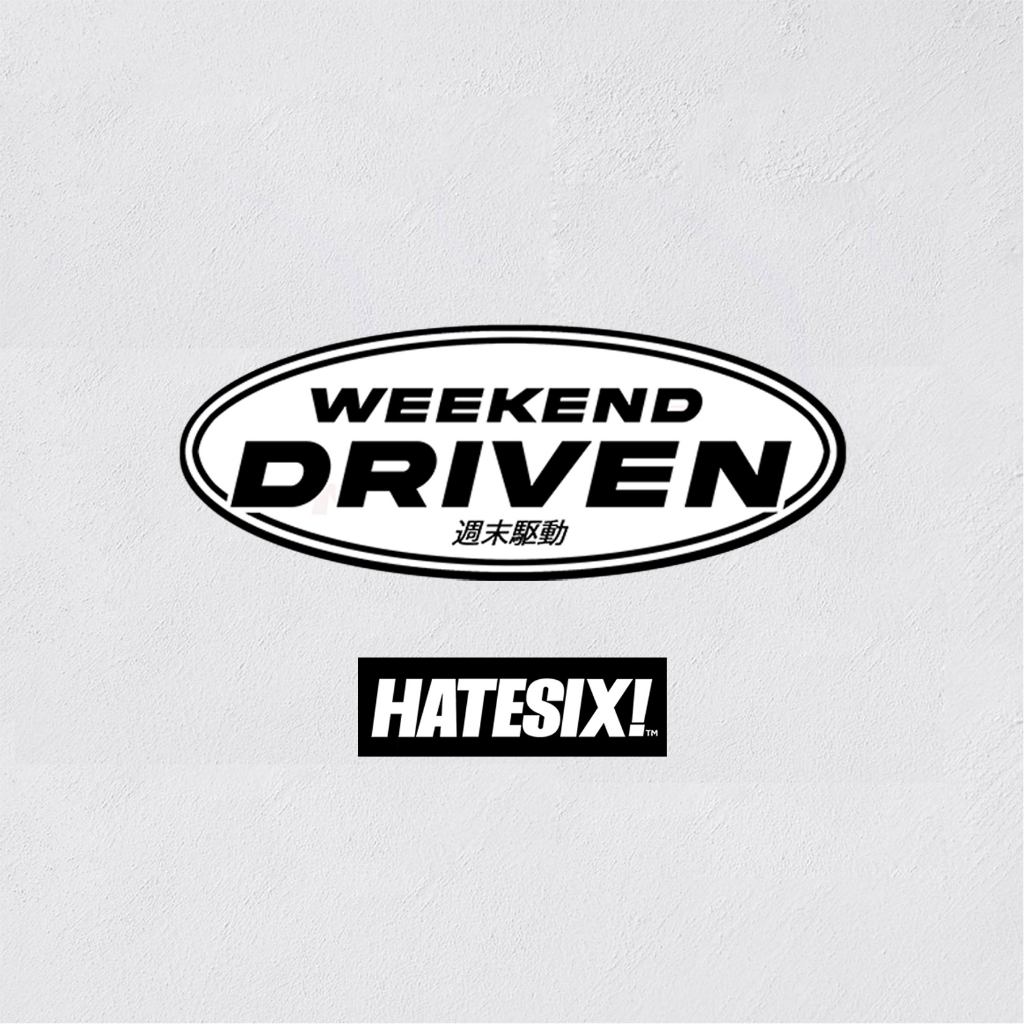 Stikcer decal Weekend Daily Ride Daily Weekend Driven Hatesix