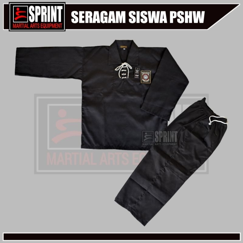 Seragam Silat Siswa PSHW / Sakral Siswa SH Winongo / PSHW TM / Ndol / Baju Latihan SH Winongo Lengka