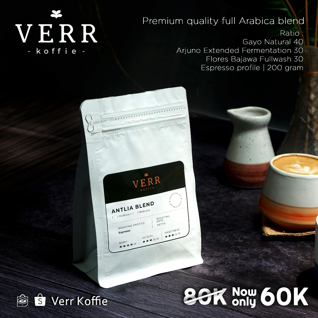 

ANTLIA BLEND - FULL PREMIUM ARABICA ESPRESSO BASED - 200GR