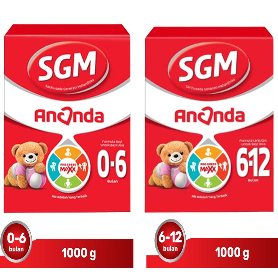 SGM Ananda 1 & 2 Susu Formula Bayi Bubuk 1000 gr
