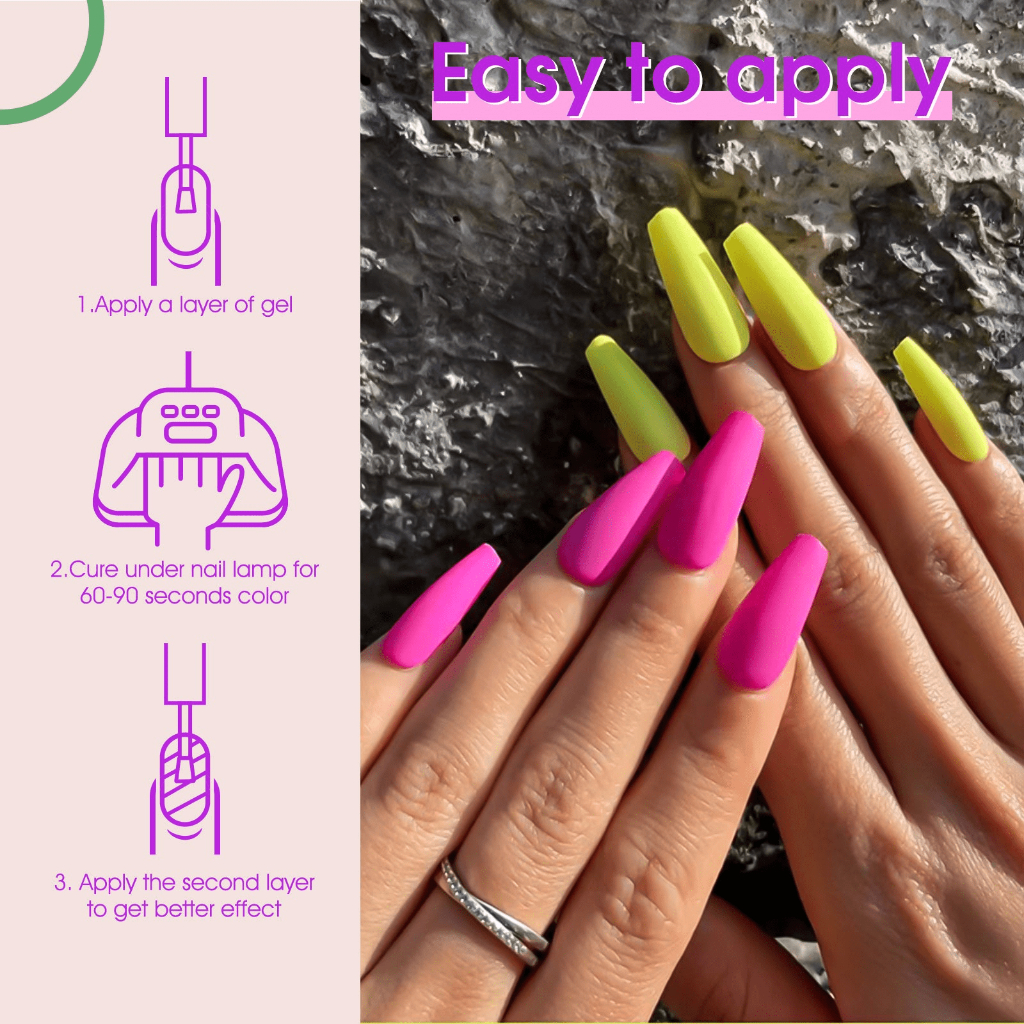 HIGH QUALITY Kutek Gel UV Neon Colors 7.5ml