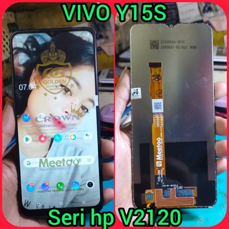 Lcd Touchsreen Ts Fulset Vivo Y15S Seri Hp V2120