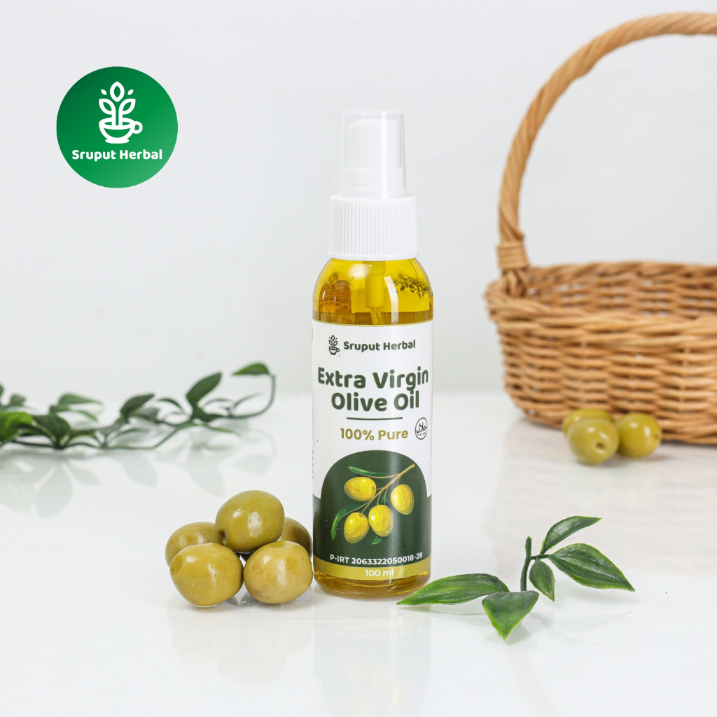 Minyak Zaitun Premium - Extra Virgin Olive Oil Murni Botol Asli Original 100% EVOO  Sruput Herbal