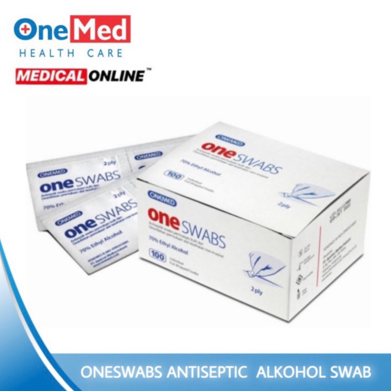 TISSUE SWAB ONE SWAB ONESWAB ONEMED PEMBERSIH ISI 100 PER BOX MEDICAL ONLINE MEDICALONLINE