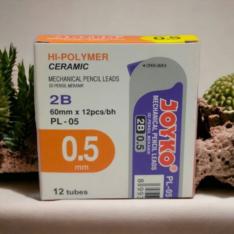

Isi Pensil Mekanik Joyko 2B PL-05 /0.5mm ( 1 tube isi 12 pcs lead/ 12 batang )