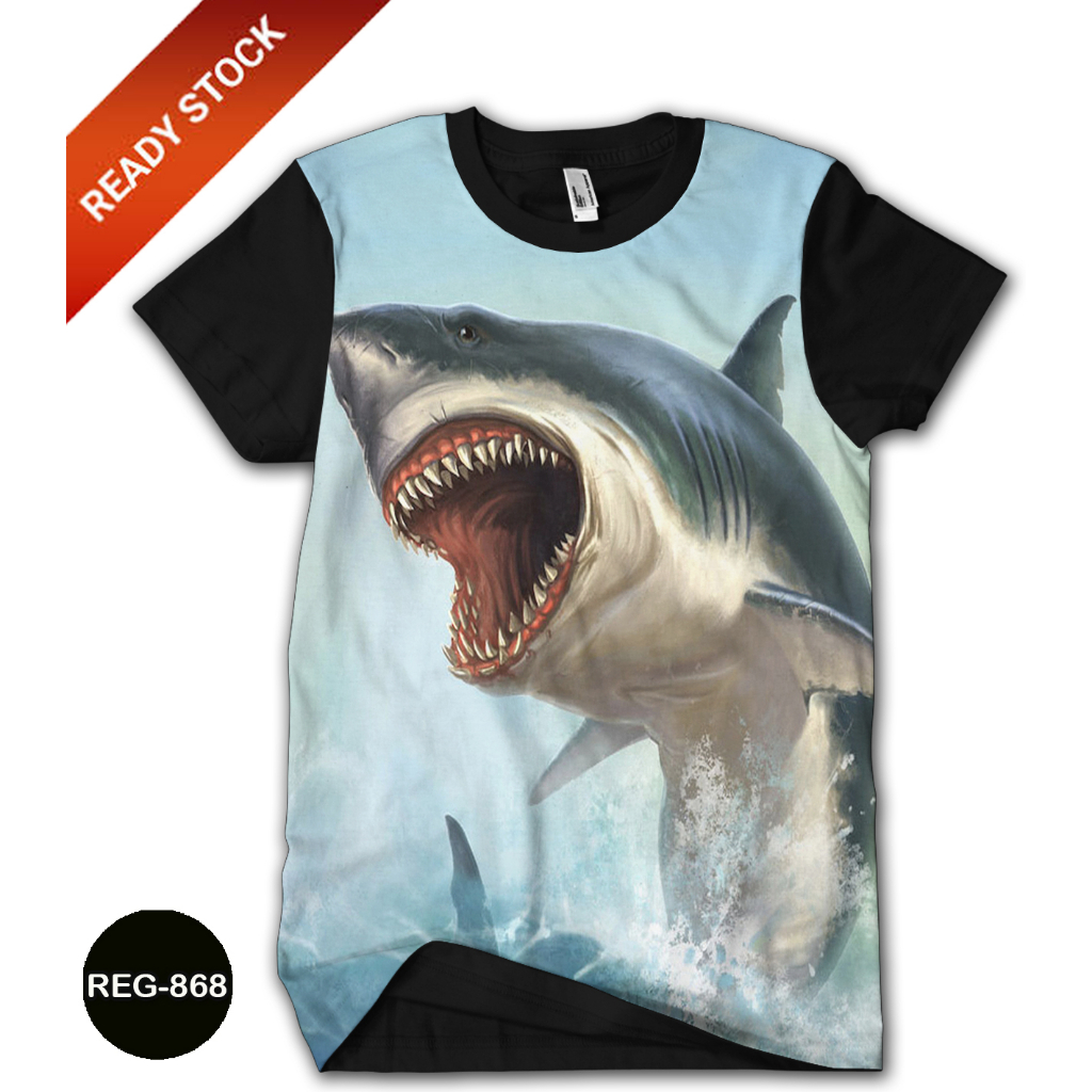 Baju Anak Ikan Hiu Shark Baju 3D Ikan Hiu Anak dan Dewasa #REG-868